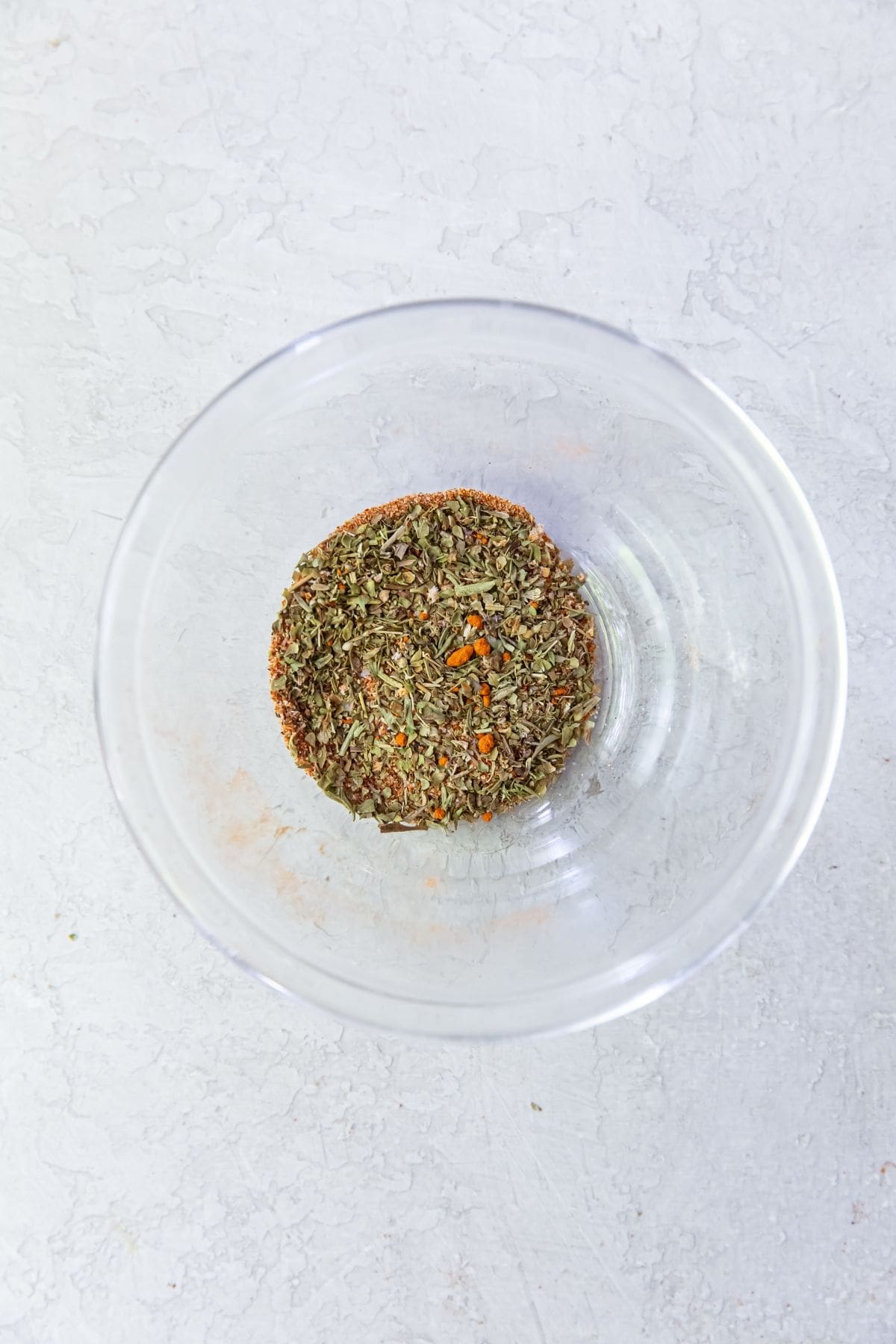 All the dry seasoning in a bowl mix together