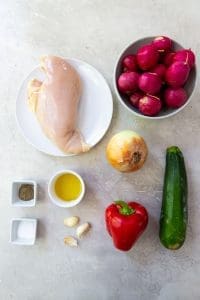 Air Fryer Chicken and Veggies - Great for Meal Prep!