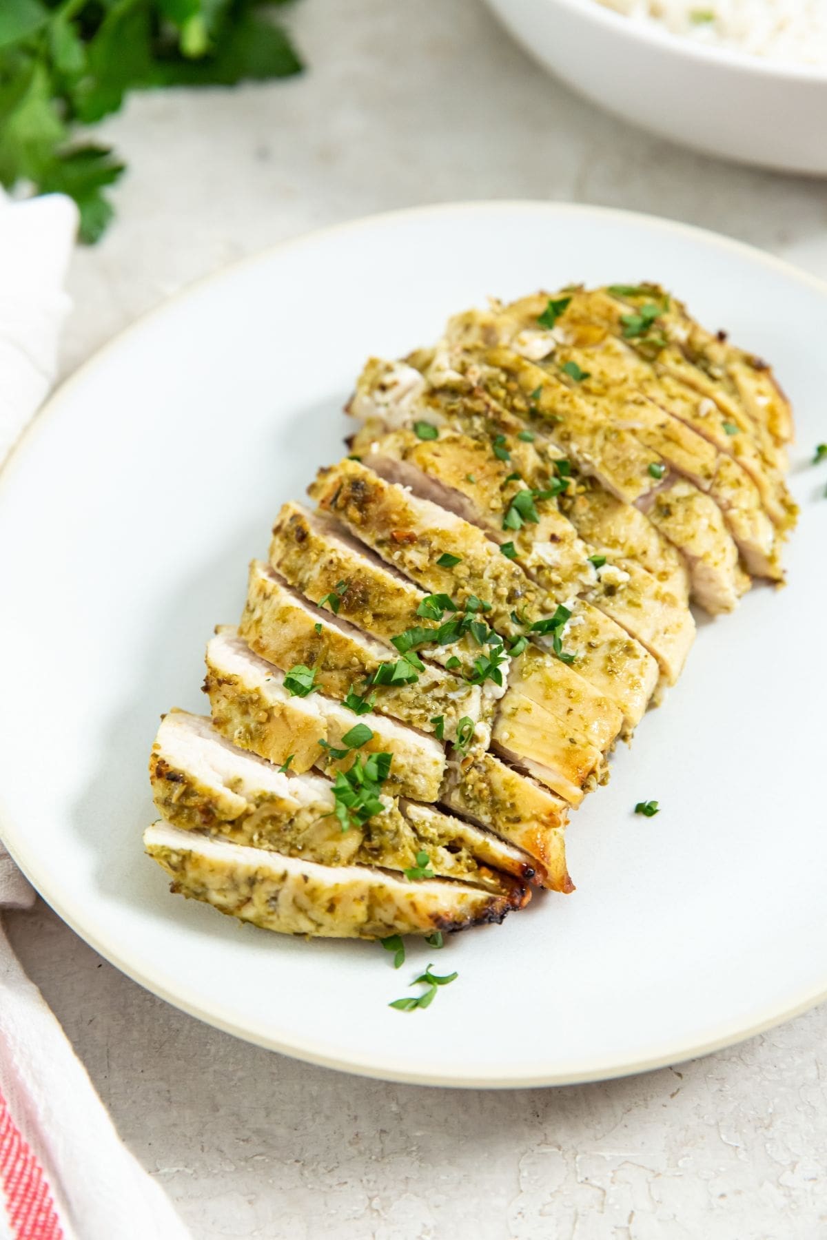 Easy Air Fryer Pesto Chicken Breast