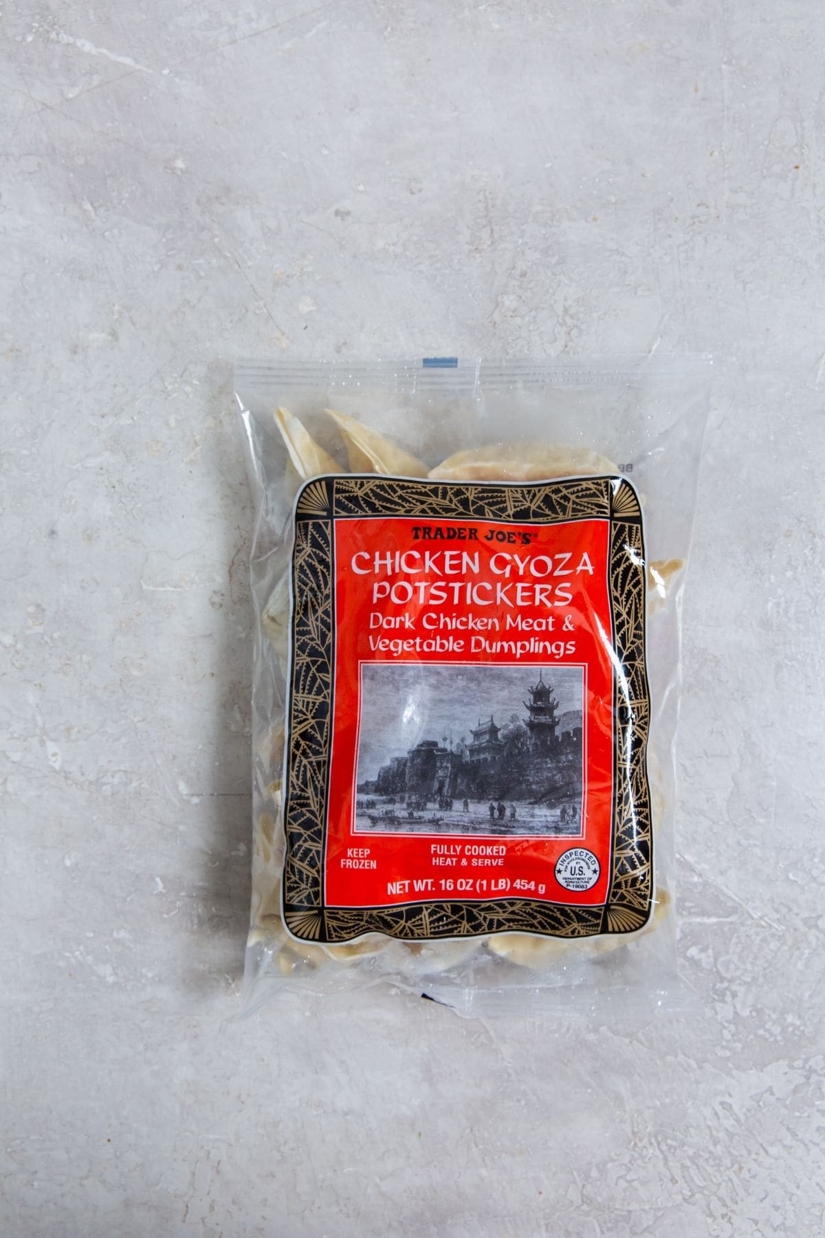 Ingredient photo for Air Fryer Trader Joes Chicken potstickers