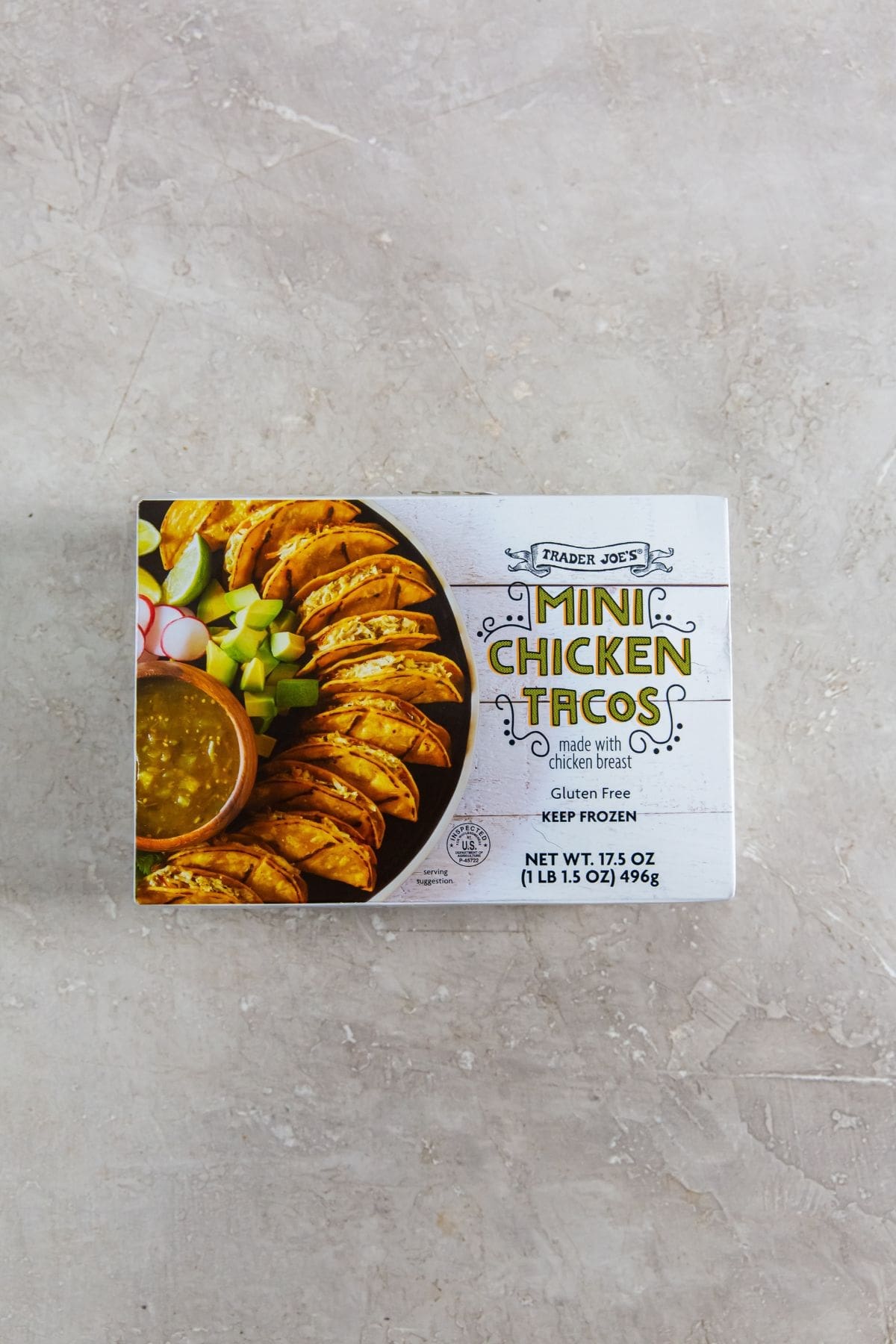 Ingredient photo for Air Fryer Trader Joe's Mini Chicken Tacos