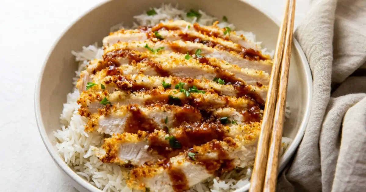 13 Chicken Air Fryer Recipes to Convert the Fussiest Foodies a Bowl of Air Fryer Chicken Katsu