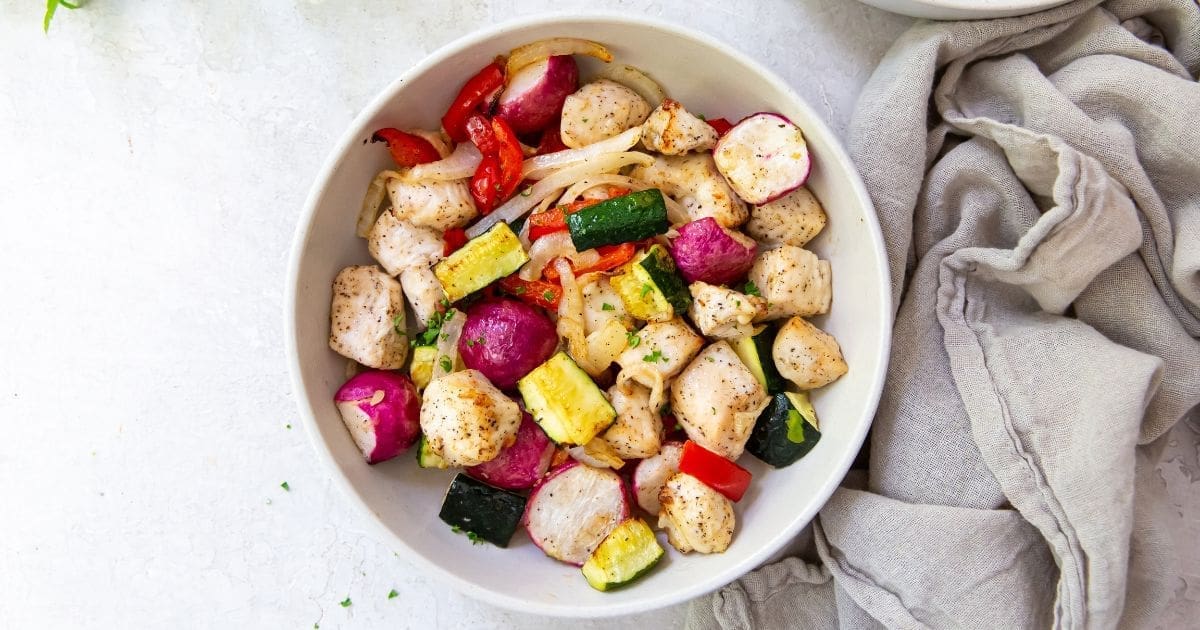 Weight Loss Air Fryer Chicken Recipes a Bowl of Air Fryer Chicken and Veggies