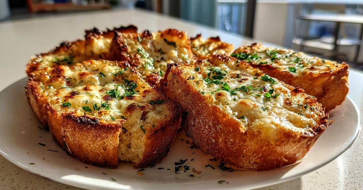 Ultimate Super Bowl Air Fryer Recipe Guide Close Up of Garlic Bread